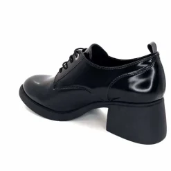 Talon|Elégant<marcha / m.moustafa Derbies à Talon Ivoire Snj 2003 Cuir Glacé Noir