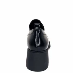 Talon|Elégant<marcha / m.moustafa Derbies à Talon Ivoire Snj 2003 Cuir Glacé Noir