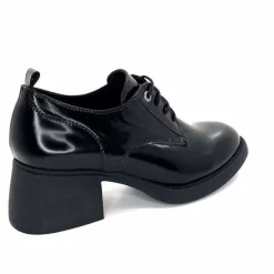 Talon|Elégant<marcha / m.moustafa Derbies à Talon Ivoire Snj 2003 Cuir Glacé Noir