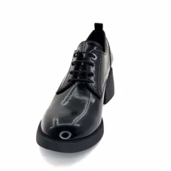 Talon|Elégant<marcha / m.moustafa Derbies à Talon Ivoire Snj 2003 Cuir Glacé Noir