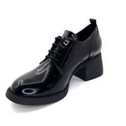 Talon|Elégant<marcha / m.moustafa Derbies à Talon Ivoire Snj 2003 Cuir Glacé Noir