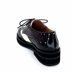 Masculin|Lacets<bibi lou - navima Derbies Bibi Lou 593z15 Cuir Glacé & Blanco Noir