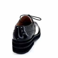 Masculin|Lacets<bibi lou - navima Derbies Bibi Lou 593z15 Cuir Glacé & Blanco Noir