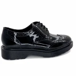 Masculin|Elégant<Ivoire0235a Derbies Ivoire 25900 Cuir Vernis Noir