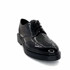 Masculin|Elégant<Ivoire0235a Derbies Ivoire 25900 Cuir Vernis Noir