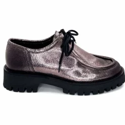 Masculin|Basic<We Do Derbies Ivoire 22313 Veau Velour Crack GrisMétal