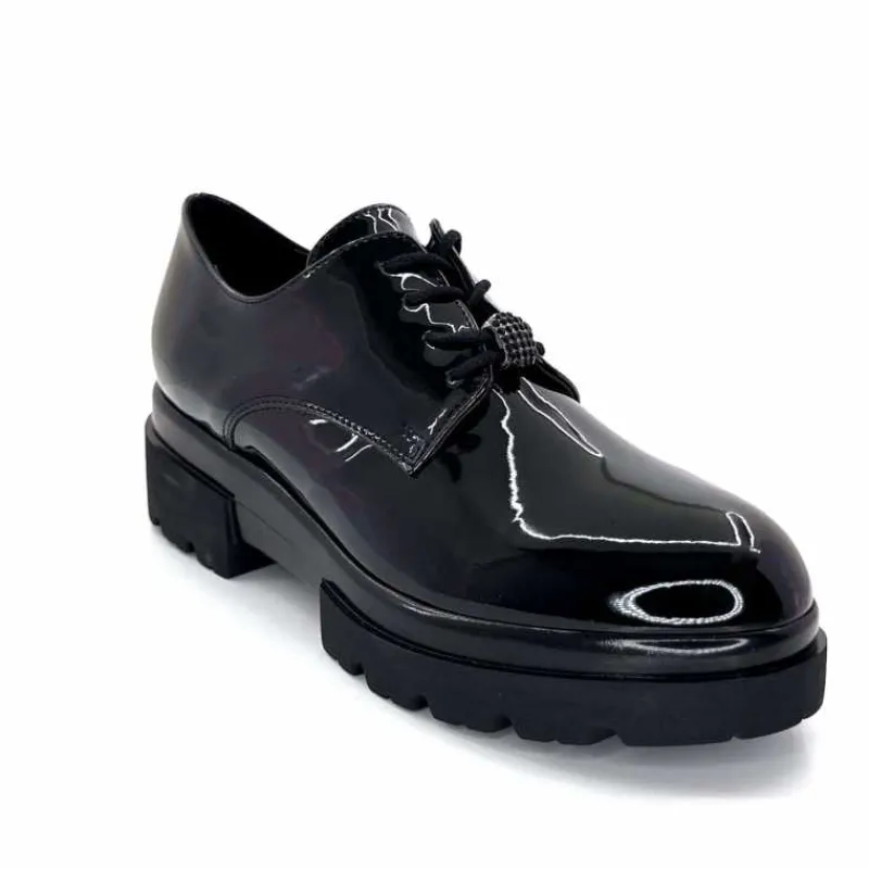 Basic|Lacets<Ivoire0130a Derbies Ivoire 2g5279 Vernis Noir
