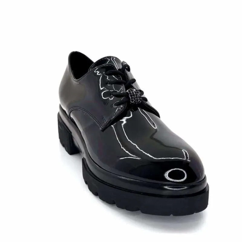 Basic|Lacets<Ivoire0130a Derbies Ivoire 2g5279 Vernis Noir