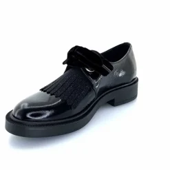 Elégant|Lacets<Myma Derbies 7819/00 Cuir Vernis Noir