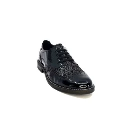 Masculin|Lacets<Myma Derbies 7009/00 Cuir Vernis Noir