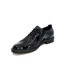 Masculin|Lacets<Myma Derbies 7009/00 Cuir Vernis Noir
