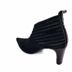 Féminin|Elégant<Ivoire0376 Escarpins à Rayures Ivoire 12101 Textile Noir