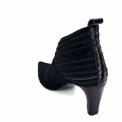 Féminin|Elégant<Ivoire0376 Escarpins à Rayures Ivoire 12101 Textile Noir