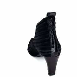 Féminin|Elégant<Ivoire0376 Escarpins à Rayures Ivoire 12101 Textile Noir