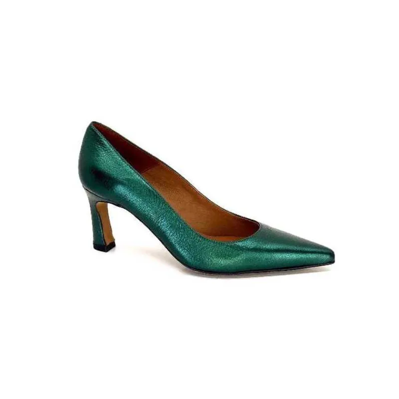 Féminin|Elégant<angel alarcon Escarpins A23548 Cuir Vert