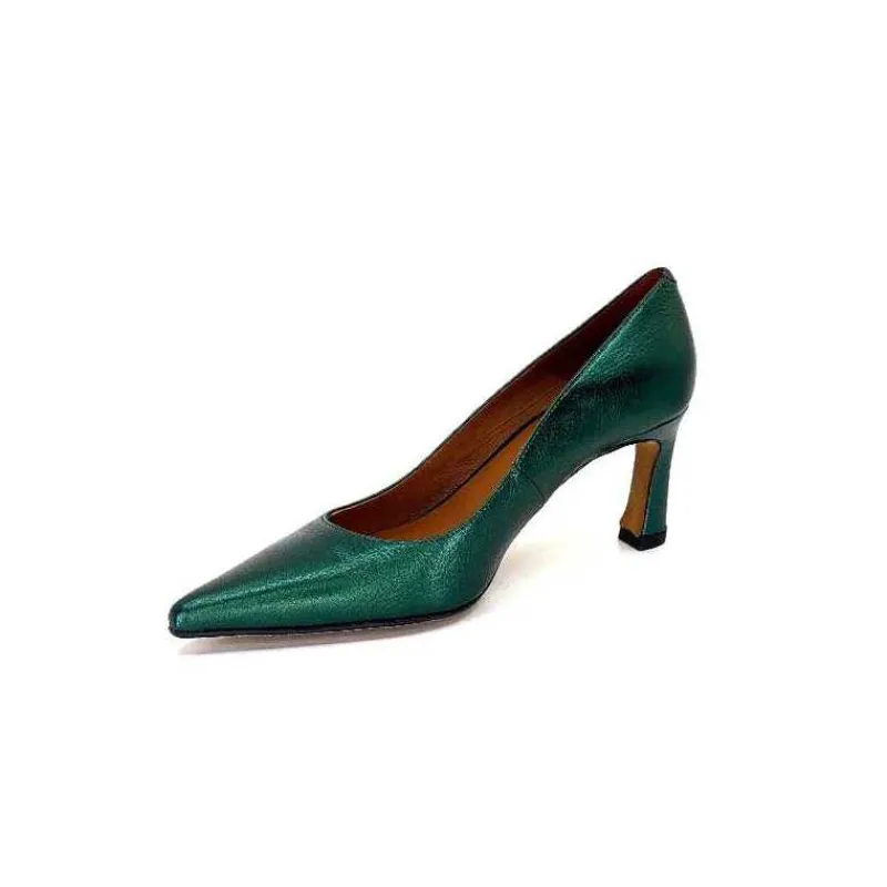 Féminin|Elégant<angel alarcon Escarpins A23548 Cuir Vert