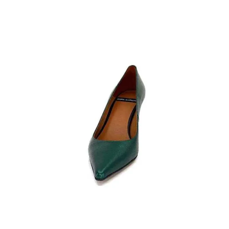 Féminin|Elégant<angel alarcon Escarpins A23548 Cuir Vert