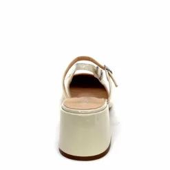 Elégant|Escarpins<Ivoire0104a Escarpins Bride Arrière Ivoire A53097 Cuir Vernis Crème