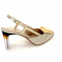 Talon|Féminin<Ivoire0376 Escarpins Bride arrière Ivoire 4908 Textile Or Beige