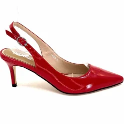 Soirée|Escarpins<Ivoire0130a Escarpins Bride Arrière Ivoire 8D5197 Vernis Rouge