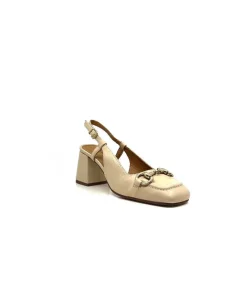 Elégant|Escarpins<Pedro Miralles Escarpins Bride Arrière 13879 Cuir Arce Beige