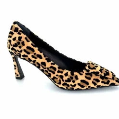 Animalier|Elégant<chantal Escarpins 2382 456C Daim Maculato Léo Camel
