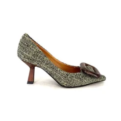 Féminin|Fantaisie<chantal Escarpins 2178 Textile Vert
