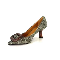 Féminin|Fantaisie<chantal Escarpins 2178 Textile Vert