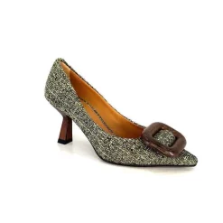 Féminin|Fantaisie<chantal Escarpins 2178 Textile Vert