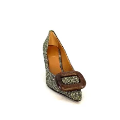 Féminin|Fantaisie<chantal Escarpins 2178 Textile Vert