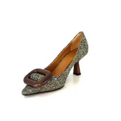 Féminin|Fantaisie<chantal Escarpins 2178 Textile Vert