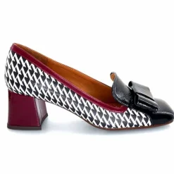 Fantaisie|Escarpins<Chie Mihara Escarpins Vilana Cuir Blanc Bordeau Noir