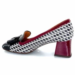Fantaisie|Escarpins<Chie Mihara Escarpins Vilana Cuir Blanc Bordeau Noir