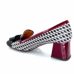 Fantaisie|Escarpins<Chie Mihara Escarpins Vilana Cuir Blanc Bordeau Noir