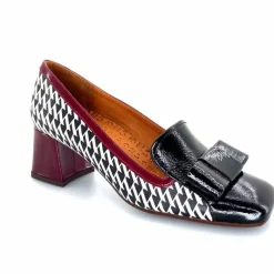 Fantaisie|Escarpins<Chie Mihara Escarpins Vilana Cuir Blanc Bordeau Noir