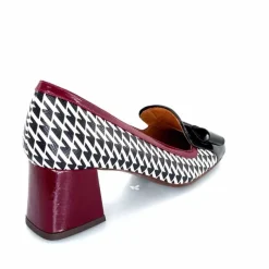 Fantaisie|Escarpins<Chie Mihara Escarpins Vilana Cuir Blanc Bordeau Noir