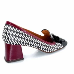Fantaisie|Escarpins<Chie Mihara Escarpins Vilana Cuir Blanc Bordeau Noir