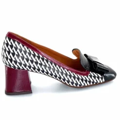 Fantaisie|Escarpins<Chie Mihara Escarpins Vilana Cuir Blanc Bordeau Noir