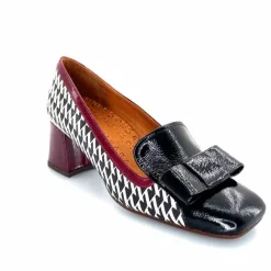 Fantaisie|Escarpins<Chie Mihara Escarpins Vilana Cuir Blanc Bordeau Noir
