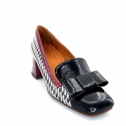 Fantaisie|Escarpins<Chie Mihara Escarpins Vilana Cuir Blanc Bordeau Noir