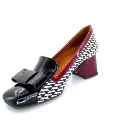 Fantaisie|Escarpins<Chie Mihara Escarpins Vilana Cuir Blanc Bordeau Noir