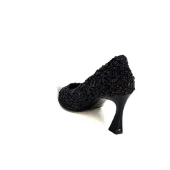 Talon|Elégant<moon flower - enzo di martino Escarpins Enzo Di Martino Eli 715 Textile Cuir Vernis Noir