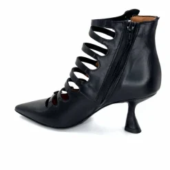 Talon|Fantaisie<martinat t Escarpins Ivoire 4352 Cuir Noir