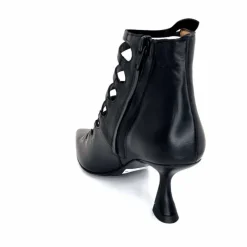 Talon|Fantaisie<martinat t Escarpins Ivoire 4352 Cuir Noir