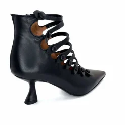 Talon|Fantaisie<martinat t Escarpins Ivoire 4352 Cuir Noir