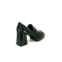 Talon|Elégant<Evaluna Escarpins Ivoire 9810 Cuir Vernis Verde Vert