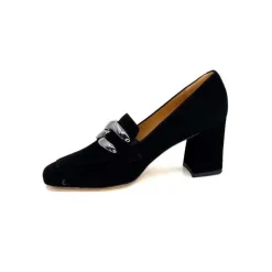 Talon|Elégant<Ivoire0347b Escarpins Ivoire Ch658 Daim Noir