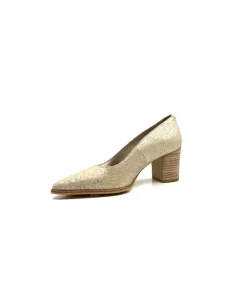 Féminin|Elégant<Myma Escarpins 6627/01 Cuir Beige &amp; Or