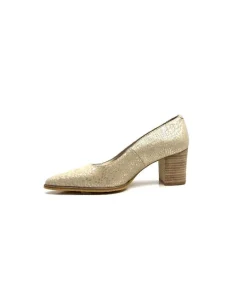 Féminin|Elégant<Myma Escarpins 6627/01 Cuir Beige &amp; Or