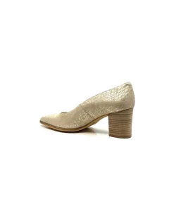 Féminin|Elégant<Myma Escarpins 6627/01 Cuir Beige &amp; Or